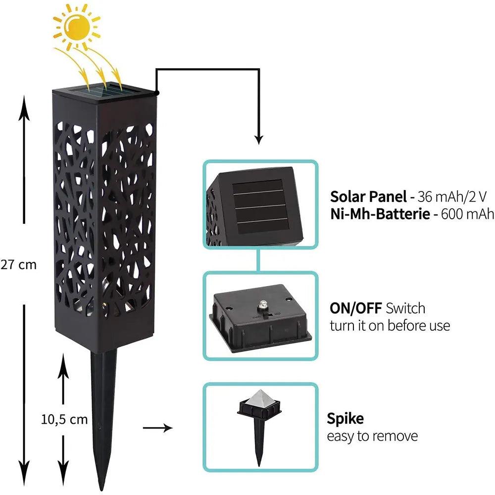 Warm/Cool White LED Solar Garden Light Lawn Light Lamp Post Light Waterproof Solar Light Garden Road Decoration Floor Light - DDD.MARKET