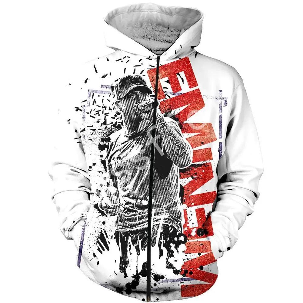 Tessffel Eminem New Fashion Harajuku RapGod  3D Printed Hoodie/Sweatshirt/Jacket/ Mens Womens hiphop funny animal style-3 - DDD.MARKET