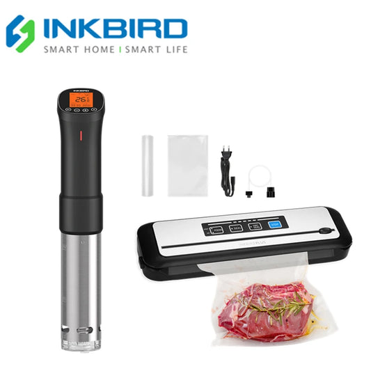 INKBIRD Healthy Lifestyle Recommended!Sous Vide Wi-Fi ISV-200W Slow Cooker 1000W Immersion Circulator+Vacuum Sealer Sealing Tool