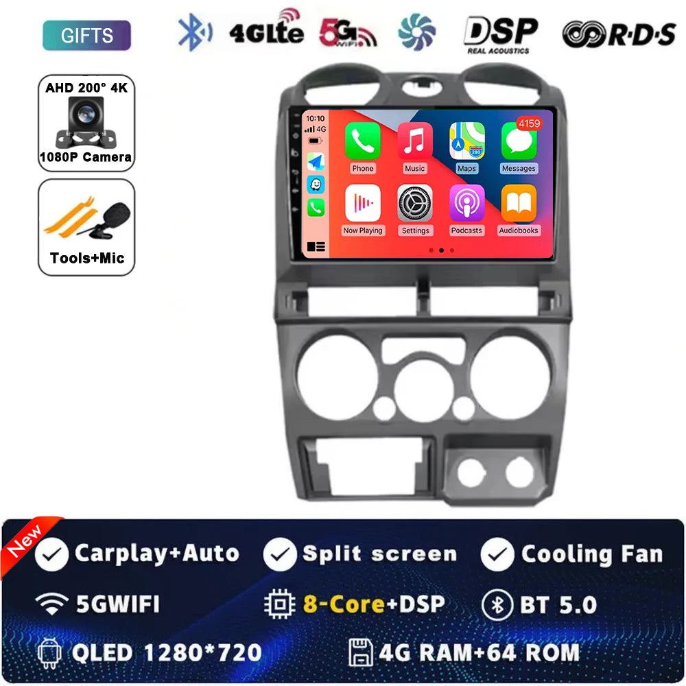 Android 14 Carplay Auto Car Radio For Isuzu D-Max DMAX 2007 2008 2009 2010 2011 GPS Navigation Multimedia Player 2Din DVD Stereo