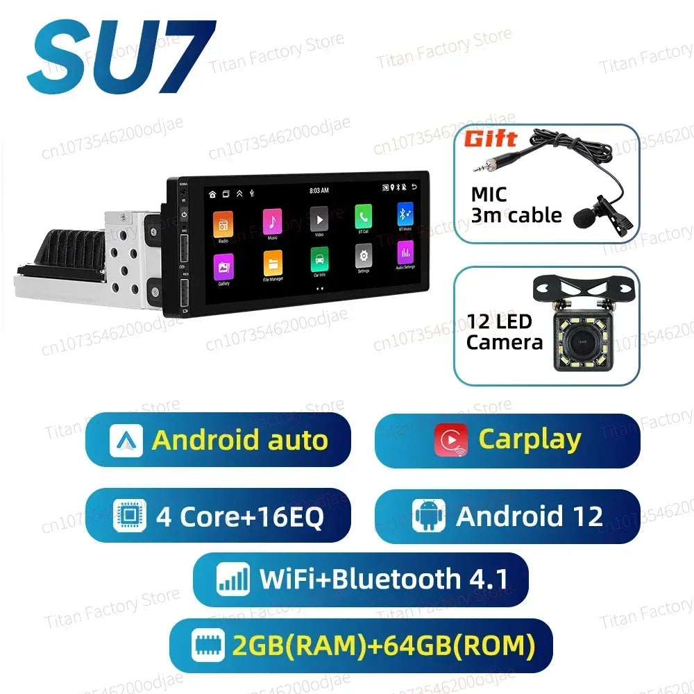 Android Radio for Opel Vauxhall Astra F MK3 1991-1998 Car Multimedia 6.9" Android Auto Stereo 1 Din Head Unit Carplay Autoradio