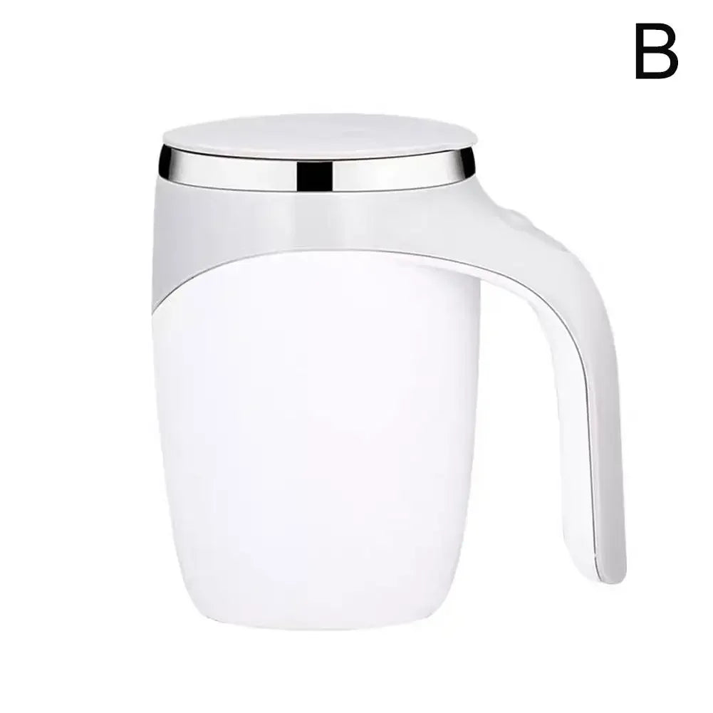 300ml Coffee Stirring Cup Lazy Stainless Steel Automatic Cup Advanced Cup Drinking Cup Milk Electric Rotating Magnetic Stir M6r5