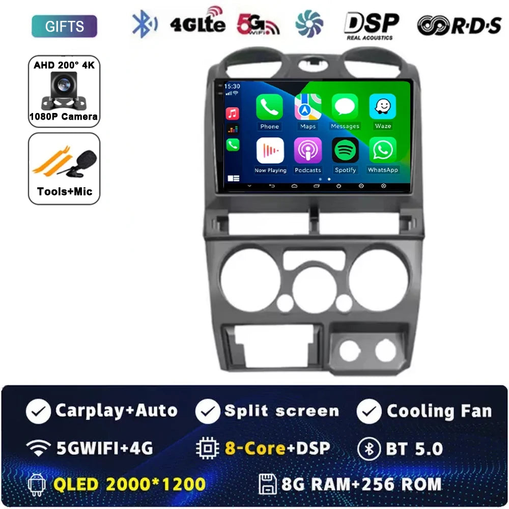 Android 14 Carplay Auto Car Radio For Isuzu D-Max DMAX 2007 2008 2009 2010 2011 GPS Navigation Multimedia Player 2Din DVD Stereo