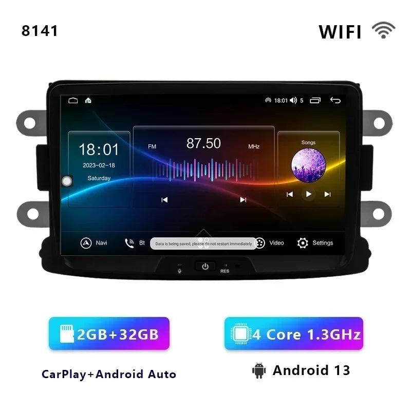 CHSTEK Car Radio Carplay For Renault Duster Dacia Logan Captur Sandero Lada Lodgy Xray Dokker GPS Bluetooth WIFI 4G Android 13