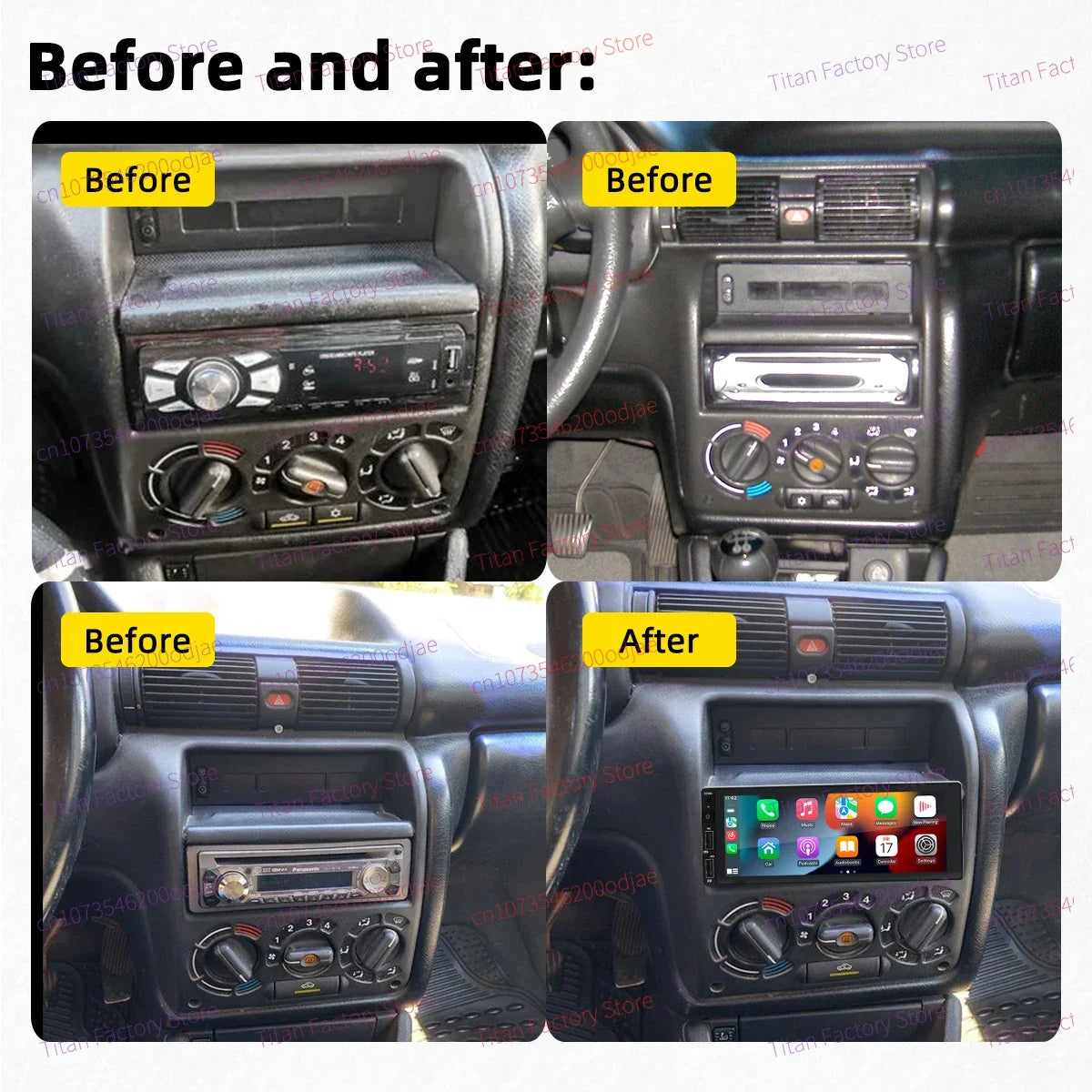 Android Radio for Opel Vauxhall Astra F MK3 1991-1998 Car Multimedia 6.9" Android Auto Stereo 1 Din Head Unit Carplay Autoradio