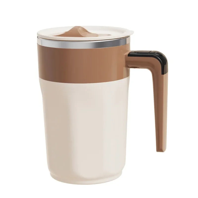 Stainless steel heating and cooling temperature control electric coffee stirring lazy portable automatic rotating cup