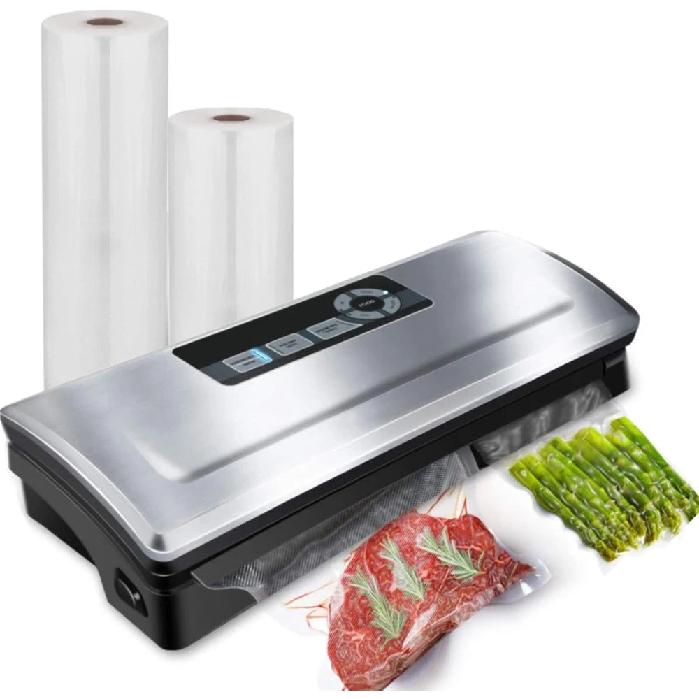 Vacuum Sealer Machine, 8-in-1 Easy Presets & 4 Food Modes with Starter Kit, Compact Vacuum Food Sealers