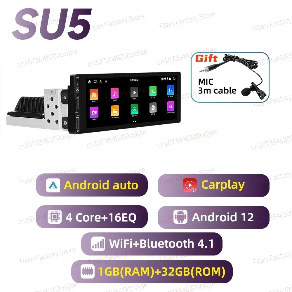 Android Radio for Opel Vauxhall Astra F MK3 1991-1998 Car Multimedia 6.9" Android Auto Stereo 1 Din Head Unit Carplay Autoradio