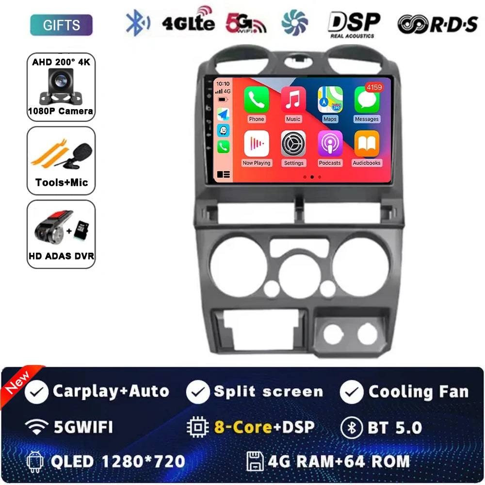 Android 14 Carplay Auto Car Radio For Isuzu D-Max DMAX 2007 2008 2009 2010 2011 GPS Navigation Multimedia Player 2Din DVD Stereo