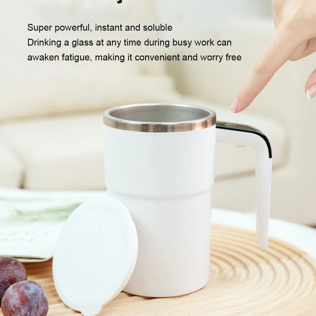 Creative Electric Coffee Mug Stainless Steel Automatic Stirring Magnetic Self Mixing USB Rechargeable Cup For Juice Milkshake