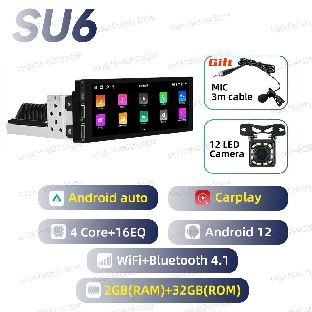 Android Radio for Opel Vauxhall Astra F MK3 1991-1998 Car Multimedia 6.9" Android Auto Stereo 1 Din Head Unit Carplay Autoradio