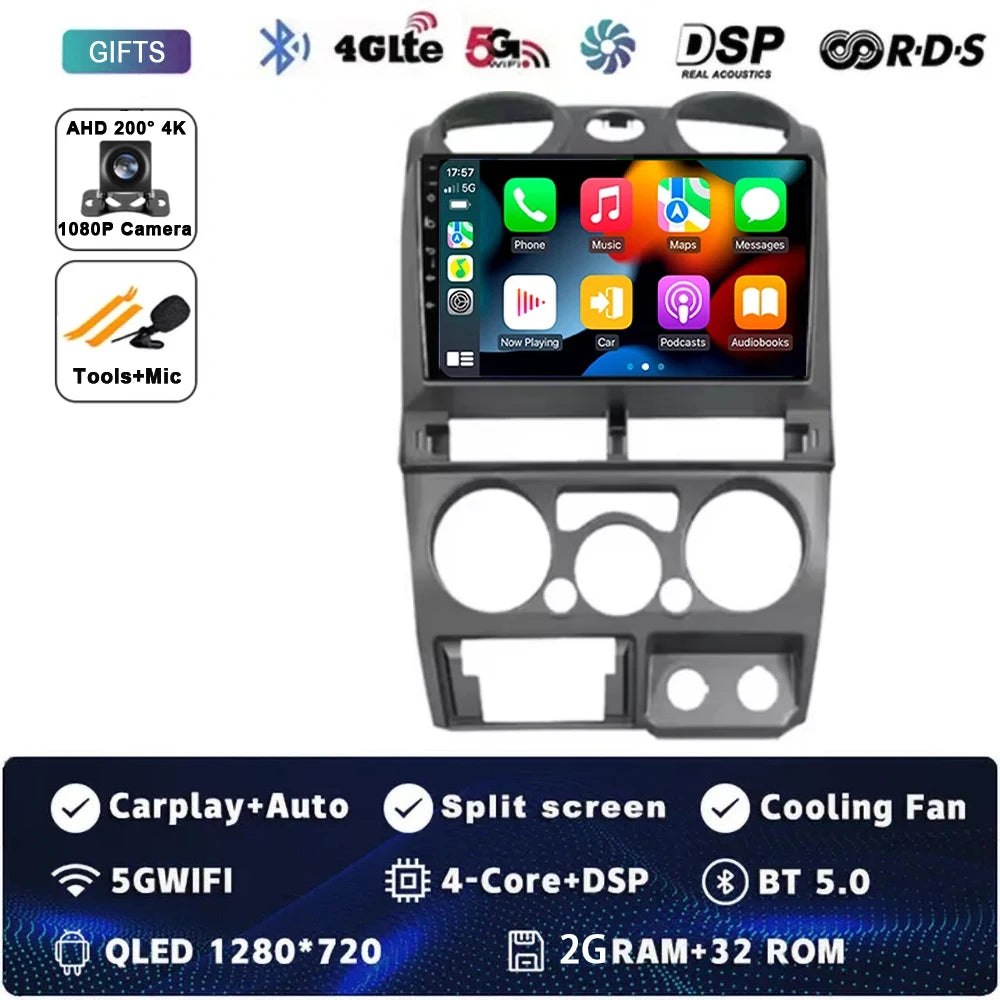 Android 14 Carplay Auto Car Radio For Isuzu D-Max DMAX 2007 2008 2009 2010 2011 GPS Navigation Multimedia Player 2Din DVD Stereo