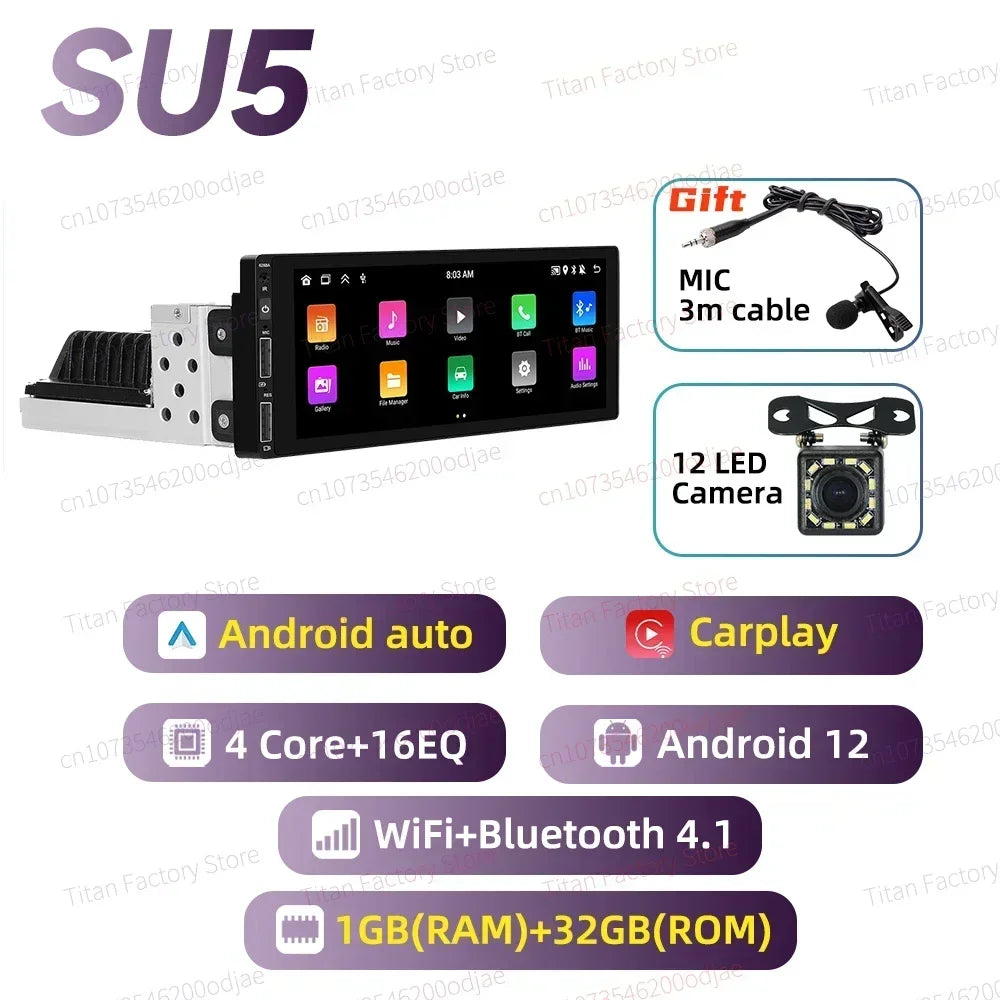 Android Radio for Opel Vauxhall Astra F MK3 1991-1998 Car Multimedia 6.9" Android Auto Stereo 1 Din Head Unit Carplay Autoradio