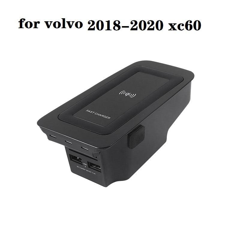 For volvo xc60 s90 v90 new 2020 s60 v60 Qi Car Wireless Charger Induction Fast Charging 2015 2016 2017 2018 2019 2020 xc90 - DDD.MARKET