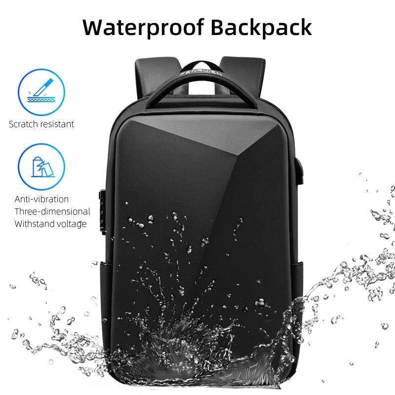 Fenruien Brand Laptop Backpack Anti-theft Waterproof School Backpacks USB Charging Men Business Travel Bag Backpack New Design - DDD.MARKET