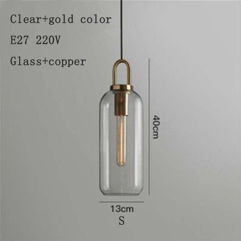 Nordic modern simple glass ball LED E27 pendant lights interior lighting lamps restaurant bedroom stair decoration hanging light - DDD.MARKET