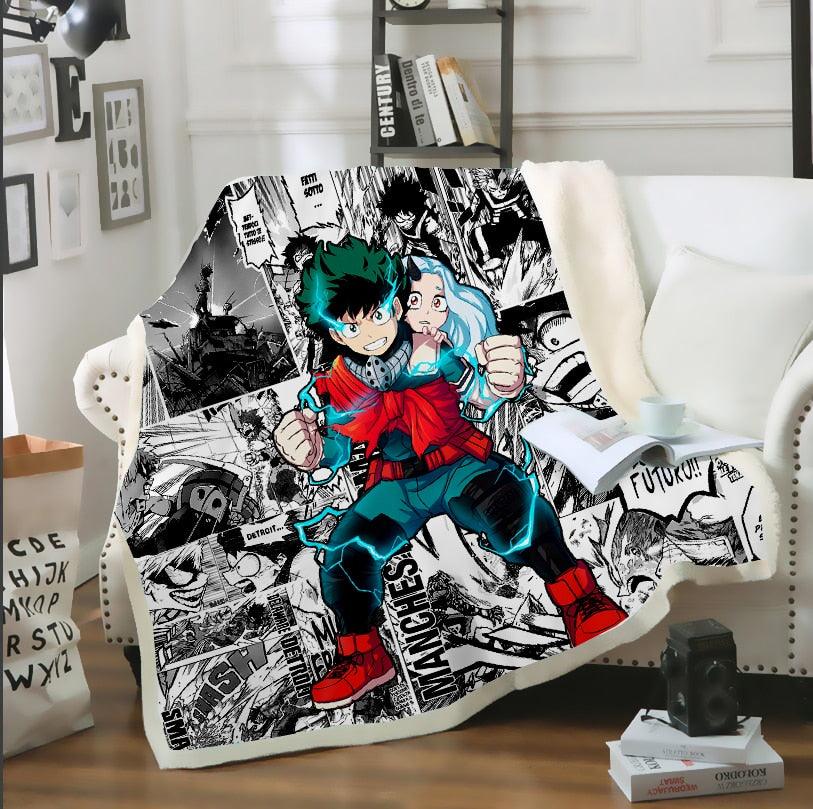 SONSPEE 3D Print Anime Todoroki Shouto Bakugo Katsuki Many faces Sofa Bed Chair Rest Bedding Blanket Thin Home Decor Supply B115 - DDD.MARKET