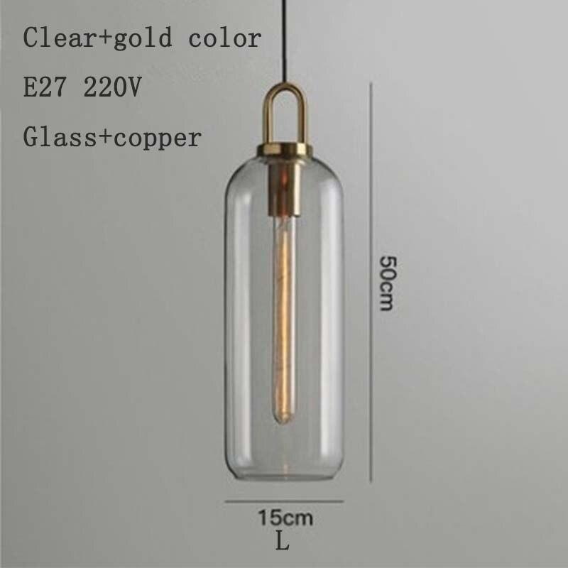 Nordic modern simple glass ball LED E27 pendant lights interior lighting lamps restaurant bedroom stair decoration hanging light - DDD.MARKET