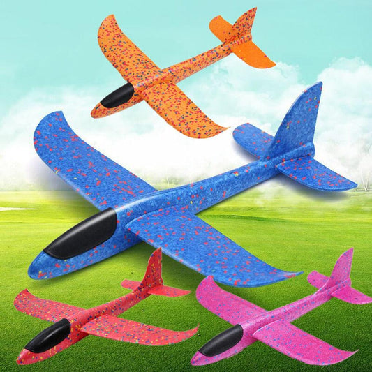 1PC 48CM/35CM Children Hand Throw Flying Glider Planes Toys Kids Foam Aeroplane Model Children Outdoor Fun Toys - DDD.MARKET