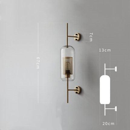 Modern Glass Wall Lamps Fixture Luminaire Sconce Lighting Bedside Living Room Home Decoration Aisel Horridor Golden Ball Light - DDD.MARKET