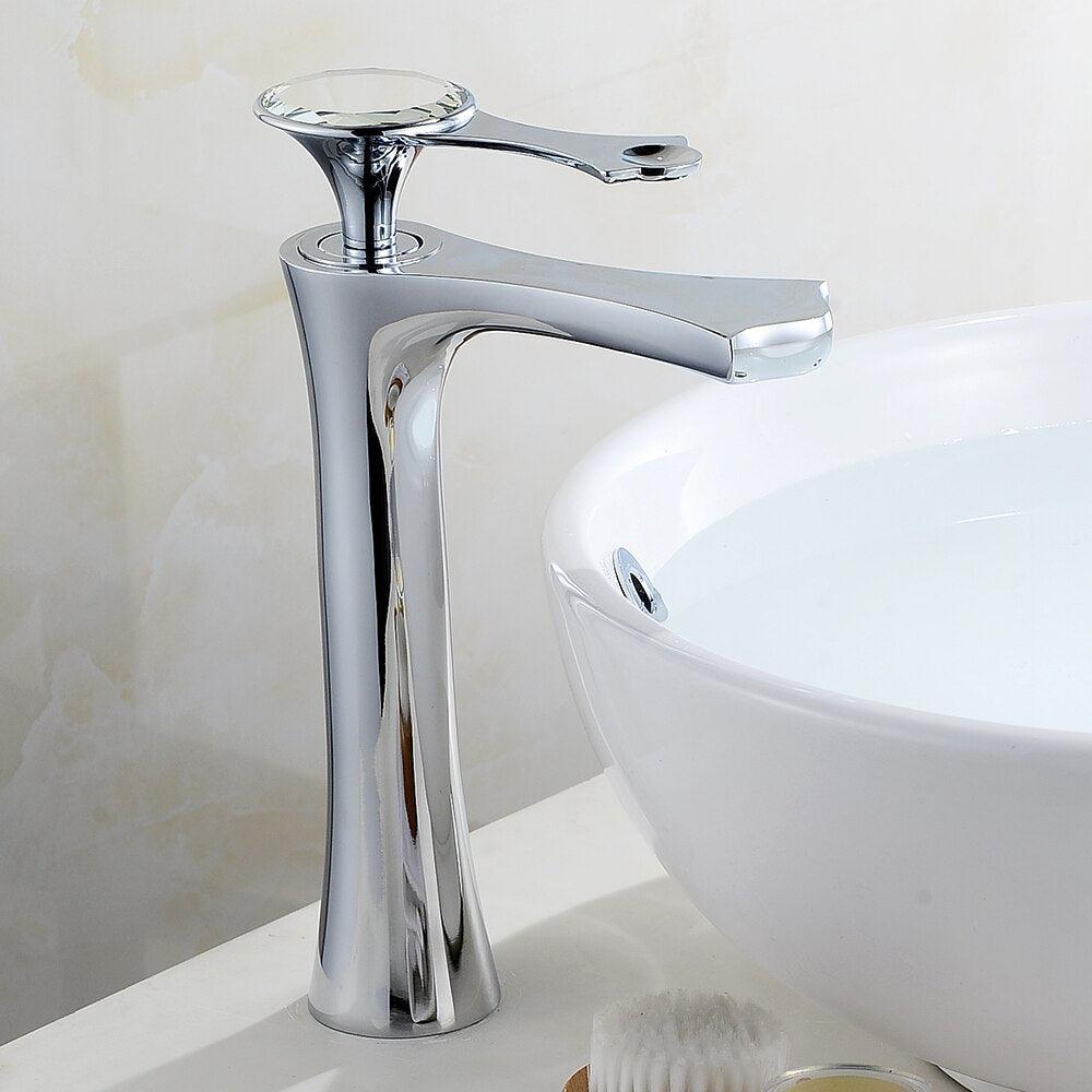 Basin Faucets Modern White Bathroom Faucet Waterfall faucets Single Hole Cold and Hot Water Tap Basin Faucet Mixer Taps 6008 - DDD.MARKET