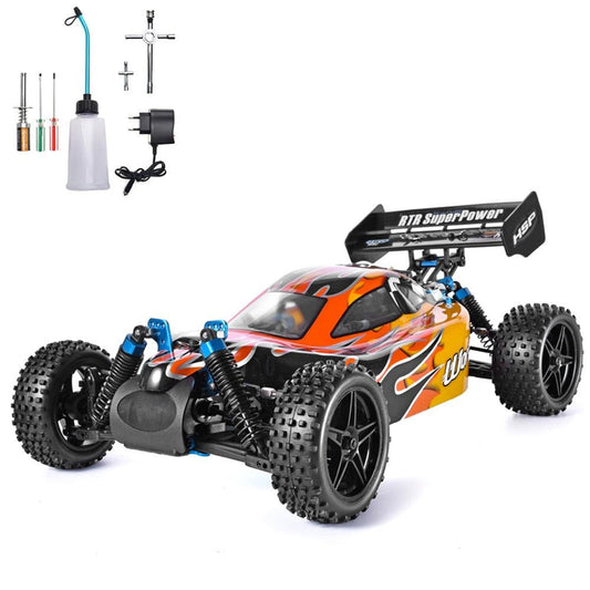 HSP RC Car 1:10 Scale 4wd Two Speed Off Road Buggy Nitro Gas Power Remote Control Car 94106 Warhead High Speed Hobby Toys - DDD.MARKET