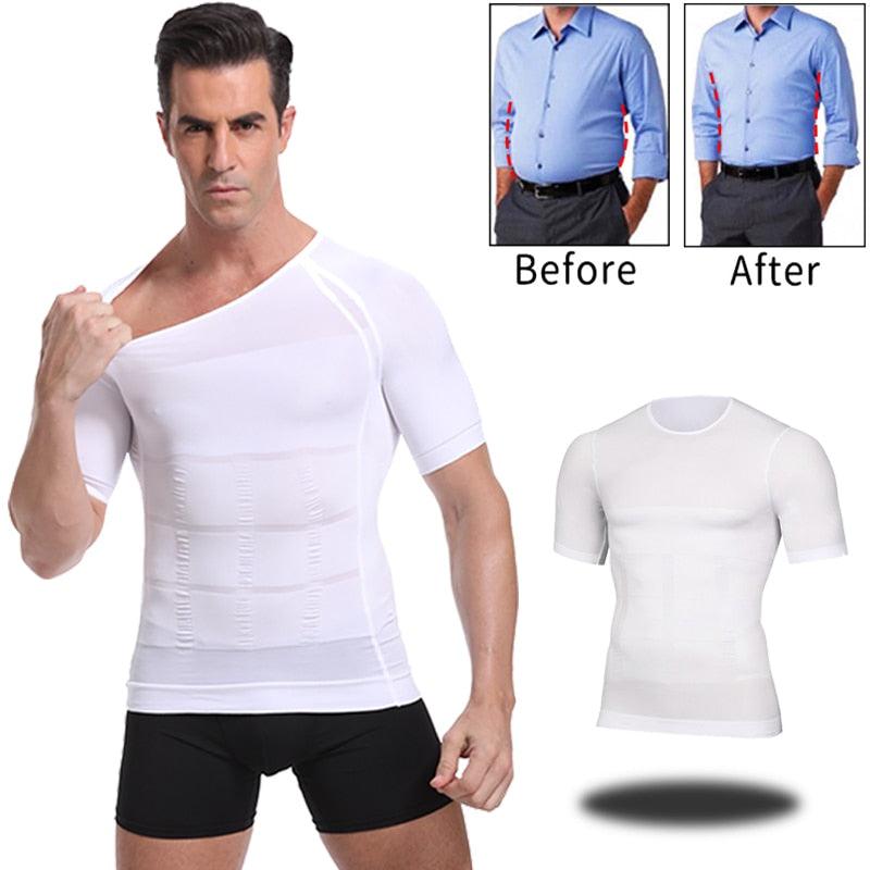 Classix Men Body Toning T-Shirt Slimming Body Shaper Corrective Posture Belly Control Compression Man Modeling Underwear Corset - DDD.MARKET