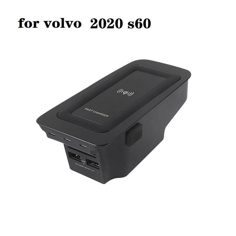 For volvo xc60 s90 v90 new 2020 s60 v60 Qi Car Wireless Charger Induction Fast Charging 2015 2016 2017 2018 2019 2020 xc90 - DDD.MARKET