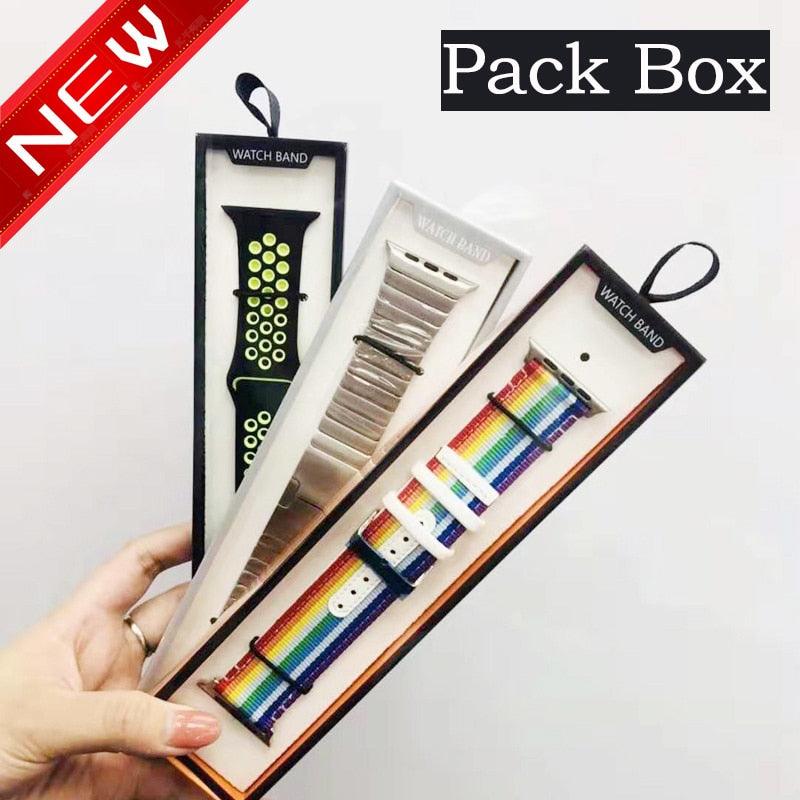 Simple Watch Strap Box Case for Apple Watch Band 6 5 4 3 Box Paper Pack 38/40/42/44MM for iWatch series  Band 20MM 22MM - DDD.MARKET