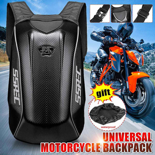 SSPEC Universal Motorcycle Backpack Motocross Riding Racing Storage Bag Touring Luggage Motorbike Bag Waterproof Carbon Fiber - DDD.MARKET