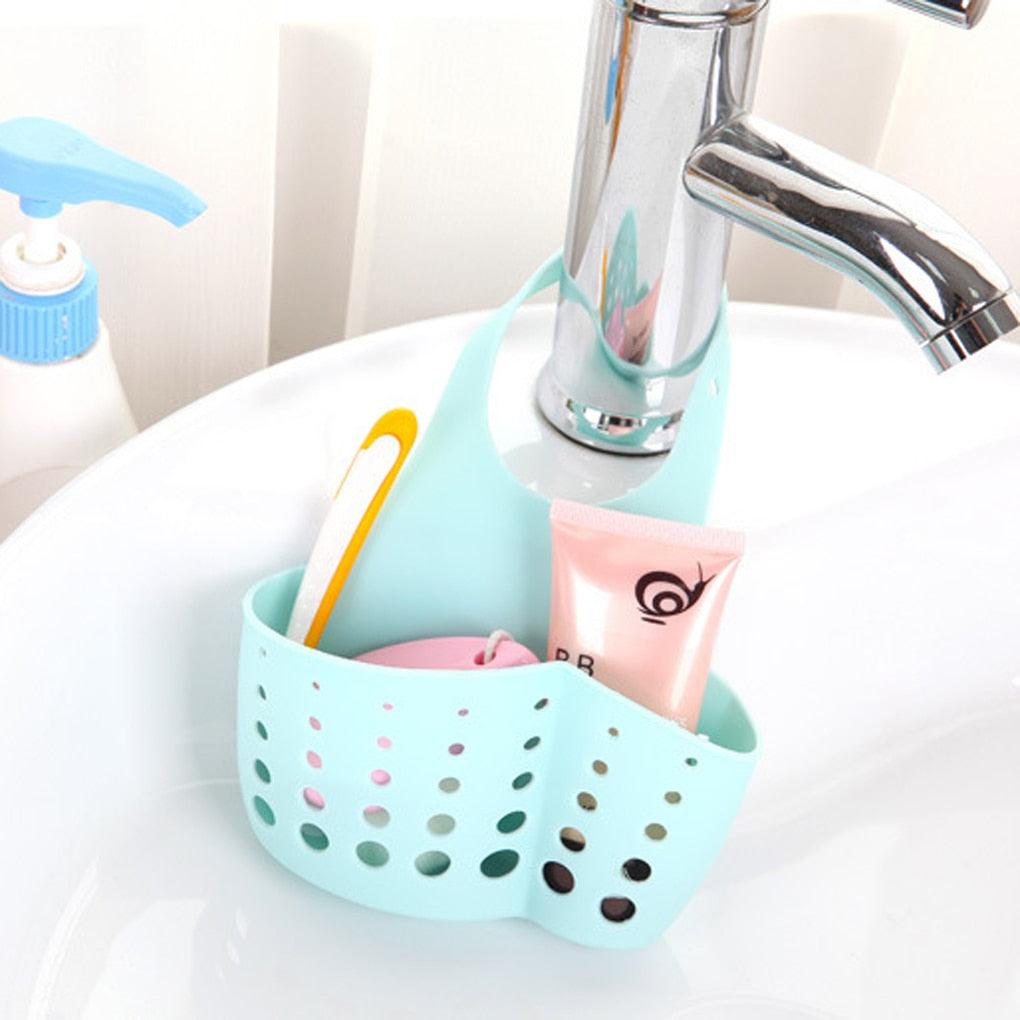 Kitchen Gadgets Portable Basket Home Kitchen Hanging Drain Basket Bag Bath Storage Tools Sink Holder Kitchen Accessory Utensils - DDD.MARKET