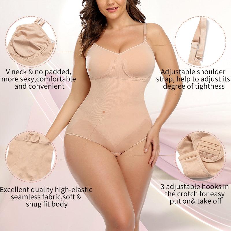 Slimming Bodusuit Full Body shaper Modeling Shapewear Waist Cincher Underbust Bodysuit Slimming Waist Trainer Seamless Shapewear - DDD.MARKET