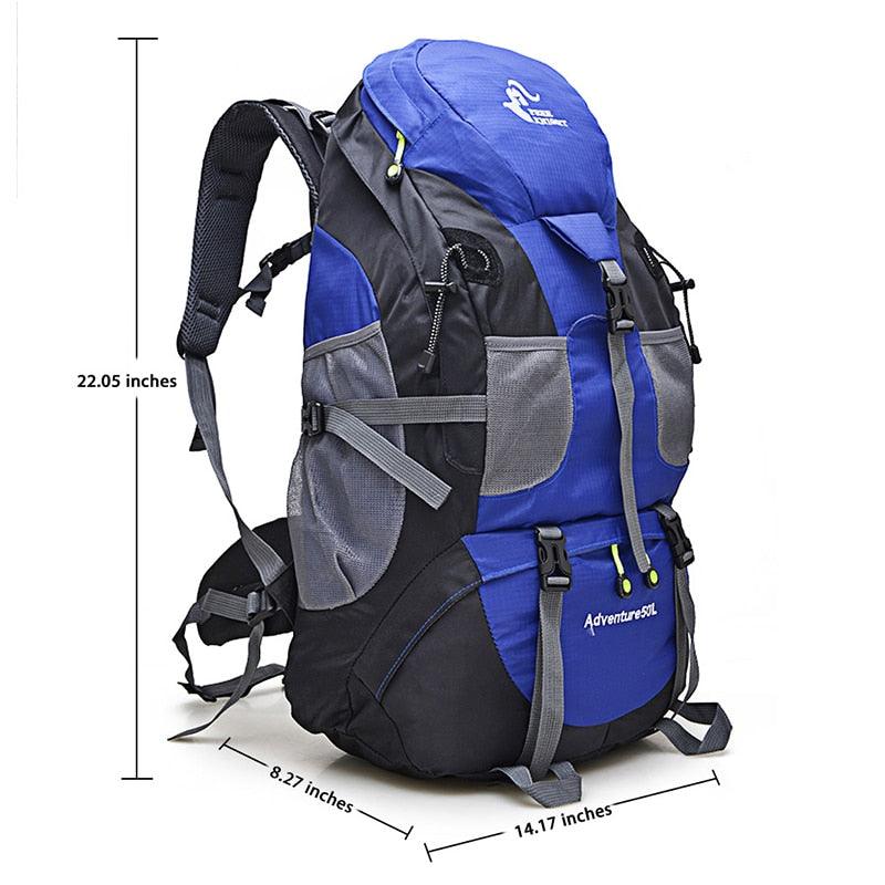 50L Hiking Backpack Climbing Bag Outdoor Rucksack Camping Trekking  Waterproof Sports Bag Backpacks Bag Climbing Travel Rucksack - DDD.MARKET