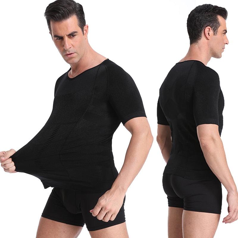 Classix Men Body Toning T-Shirt Slimming Body Shaper Corrective Posture Belly Control Compression Man Modeling Underwear Corset - DDD.MARKET