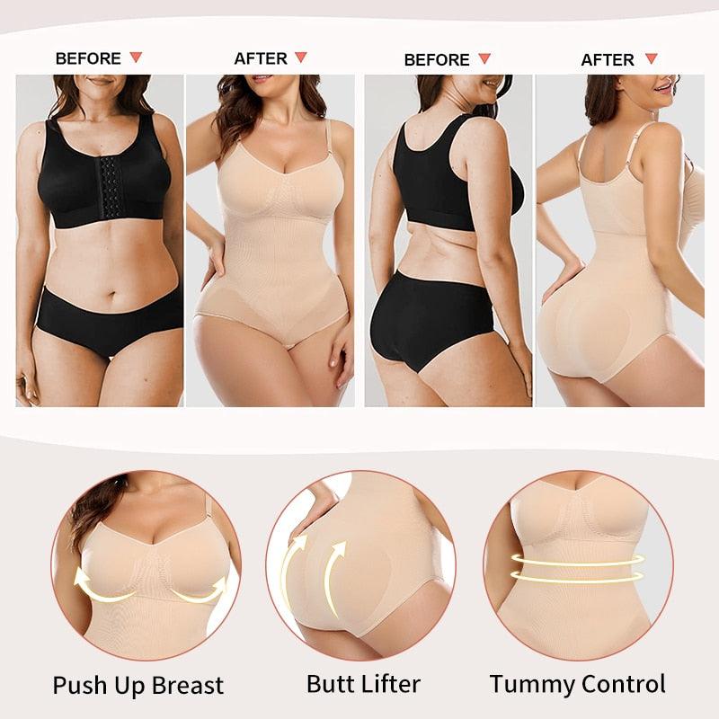 Slimming Bodusuit Full Body shaper Modeling Shapewear Waist Cincher Underbust Bodysuit Slimming Waist Trainer Seamless Shapewear - DDD.MARKET