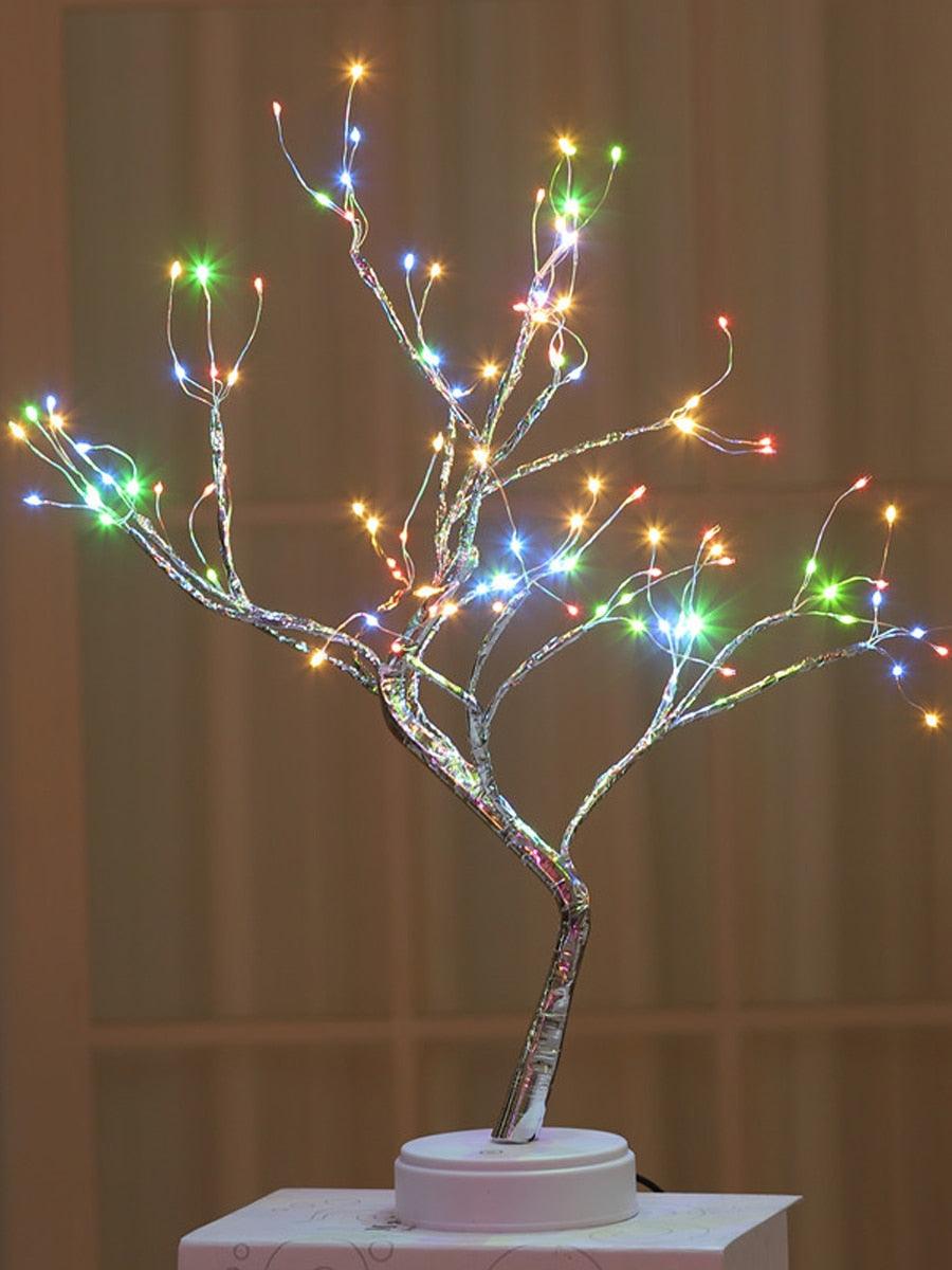 Fairy Tree Table Lamp Battery/USB Copper Wire LED Fire Mini Decorative Desk Night Light Home Bedroom Gifts Christmas Decoration - DDD.MARKET