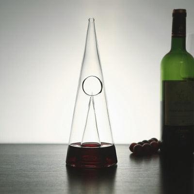 Glass Wine Decanter Fast Waterfall Pyramid Whiskey Seperator Hand Made Divider Wine Accessories Bar Tools - DDD.MARKET