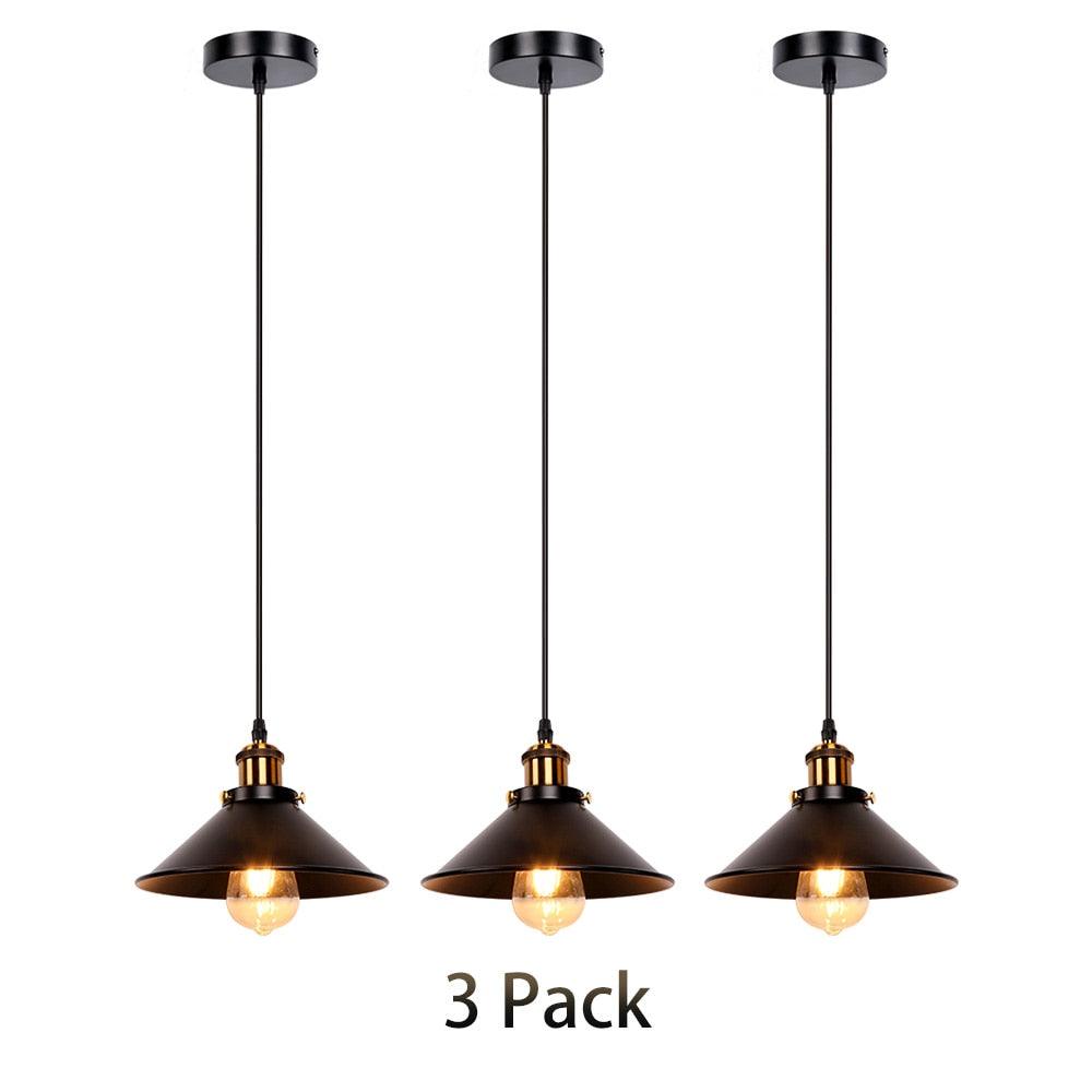 Industrial Retro Iron Interior Decoration LED E27 Pendant Light for Bedroom Kitchen Restaurant Bar Balcony Small Pendant Lamps - DDD.MARKET