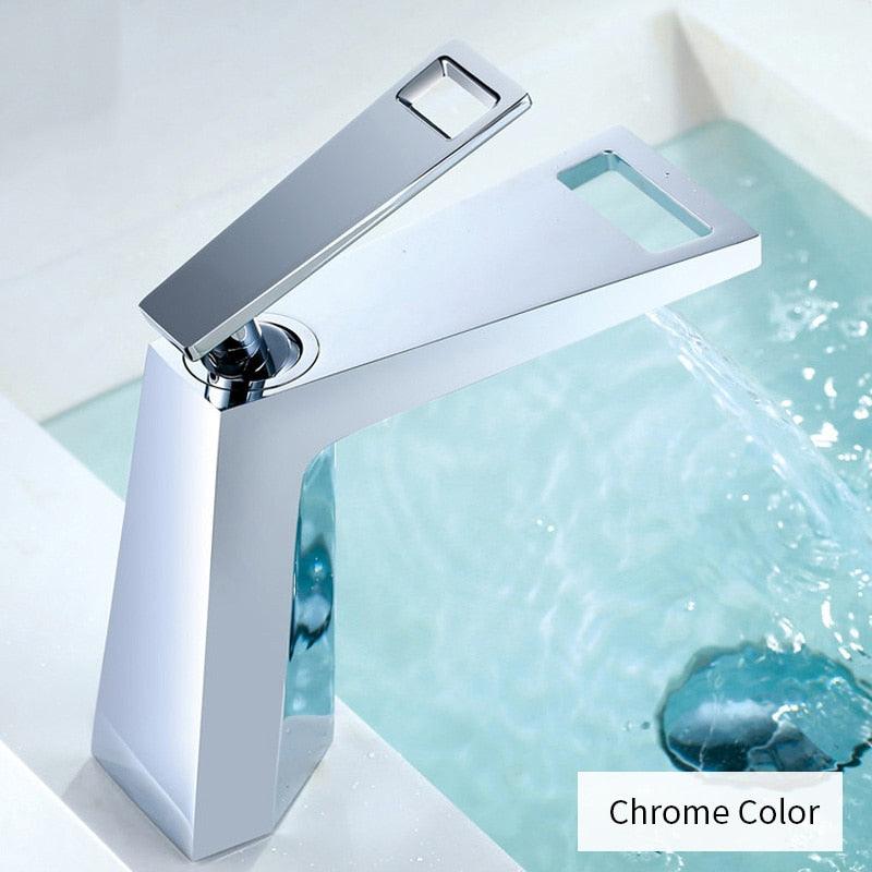 Basin Faucet Brushed Nickel Torneiras Bathroom Sink Faucet Single Handle Hole Faucet Basin Taps Hot Cold Mixer Tap Crane 9922 - DDD.MARKET