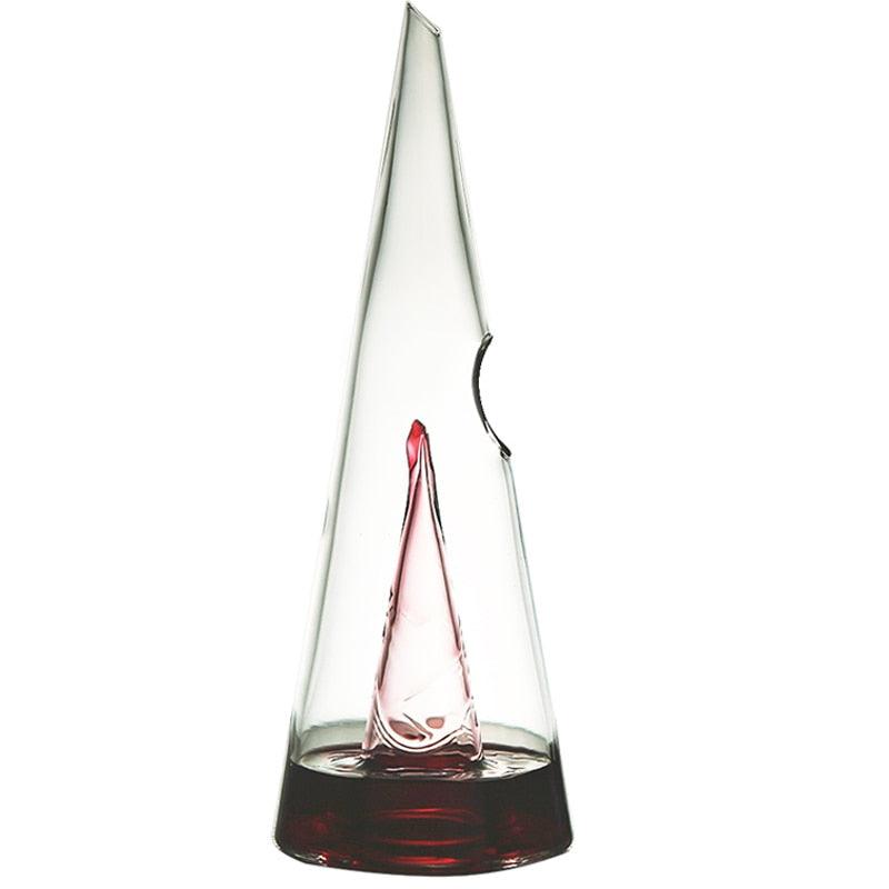 Glass Wine Decanter Fast Waterfall Pyramid Whiskey Seperator Hand Made Divider Wine Accessories Bar Tools - DDD.MARKET