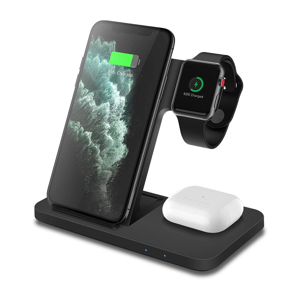 FDGAO 20W Wireless Charger for iPhone 14 13 12 11 Pro Max X 8 Fast Charging Dock Station For Apple Watch 8 7 SE 6 AirPods Pro - DDD.MARKET