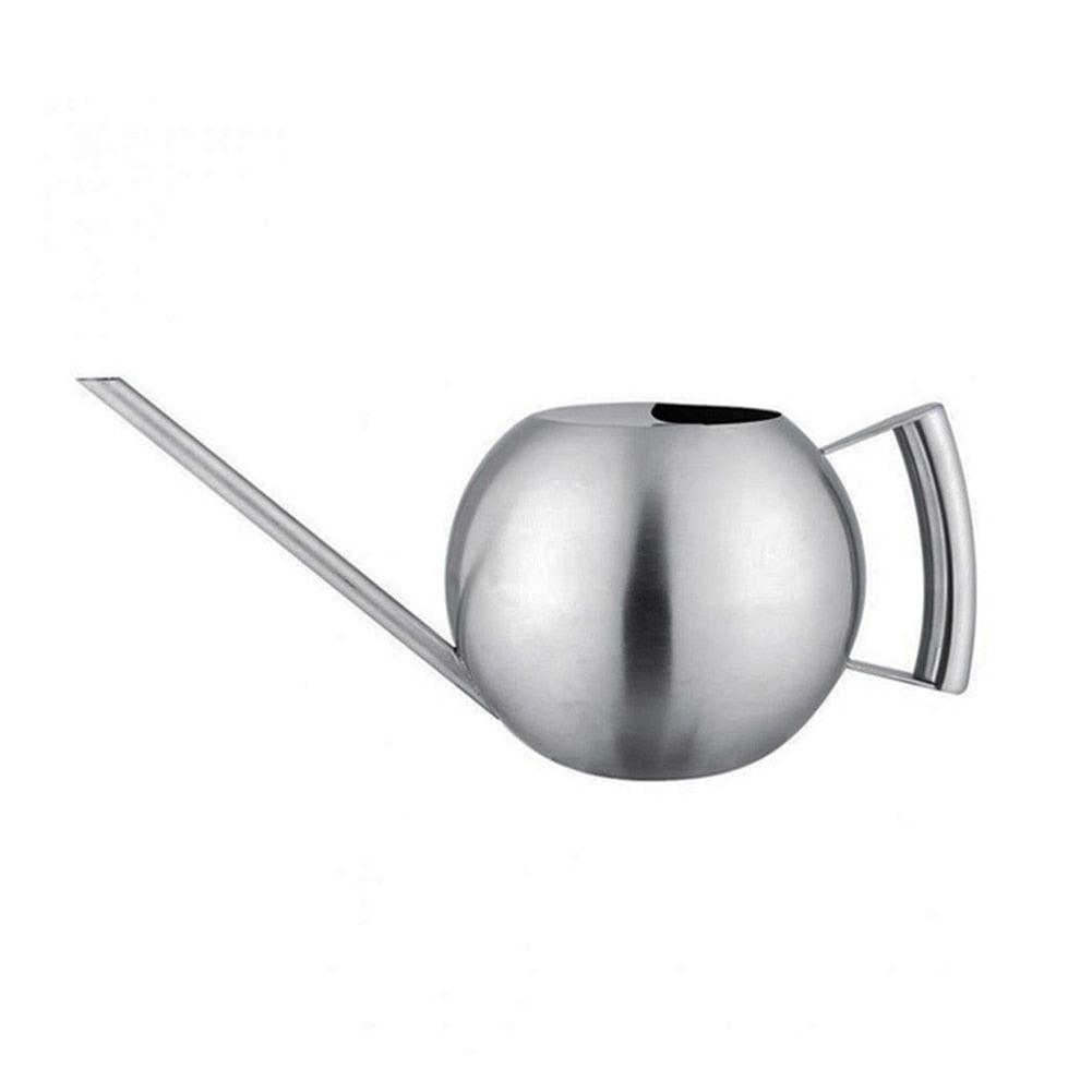 1L Stainless Steel Watering Pot Gardening Potted Small Watering Can With Handle For Watering Plants Flower Garden Tool - DDD.MARKET