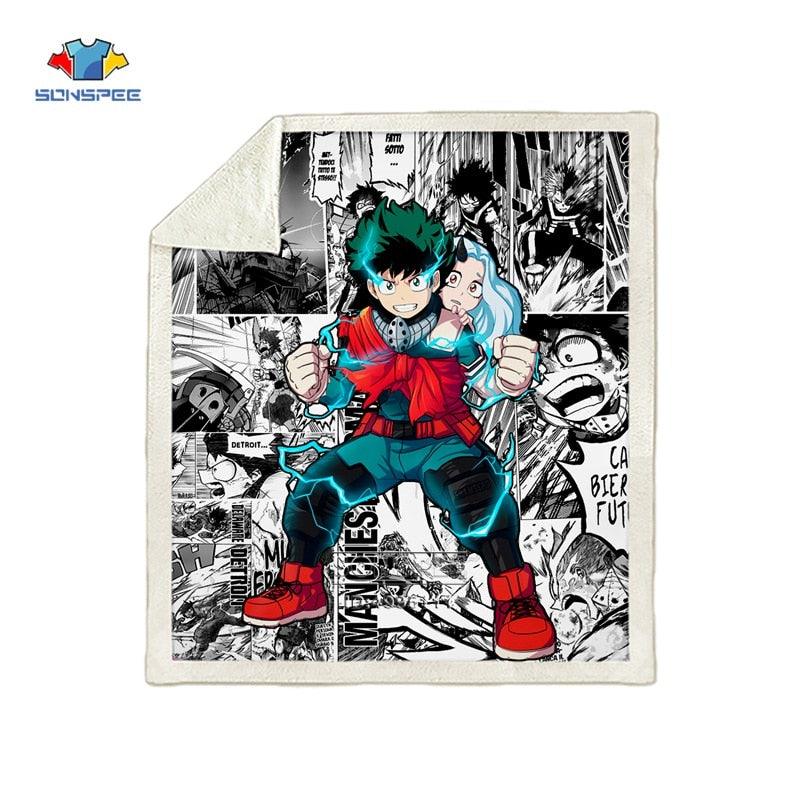 SONSPEE 3D Print Anime Todoroki Shouto Bakugo Katsuki Many faces Sofa Bed Chair Rest Bedding Blanket Thin Home Decor Supply B115 - DDD.MARKET