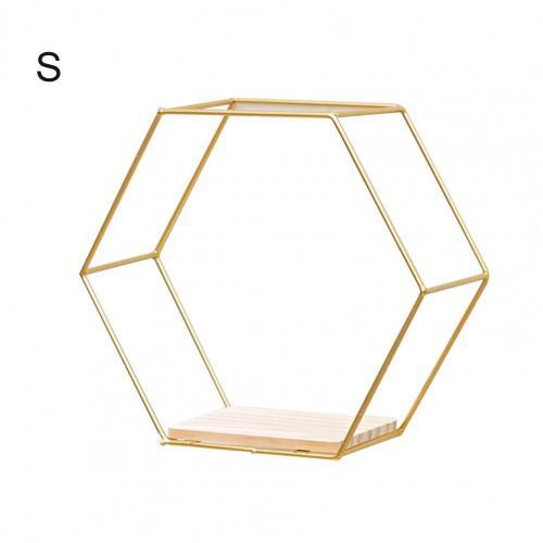 Wall Shelf Floating Shelves Wall Mounted Hexagon Storage Holder Storage Rack for Bedroom Living Room Office Organizer Decor - DDD.MARKET