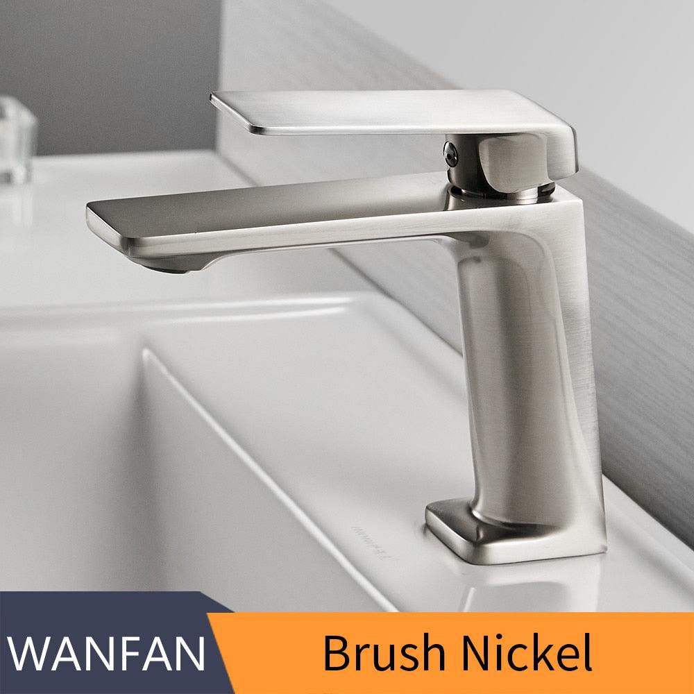 Basin Faucet Brushed Nickel Torneiras Bathroom Sink Faucet Single Handle Hole Faucet Basin Taps Hot Cold Mixer Tap Crane 9922 - DDD.MARKET