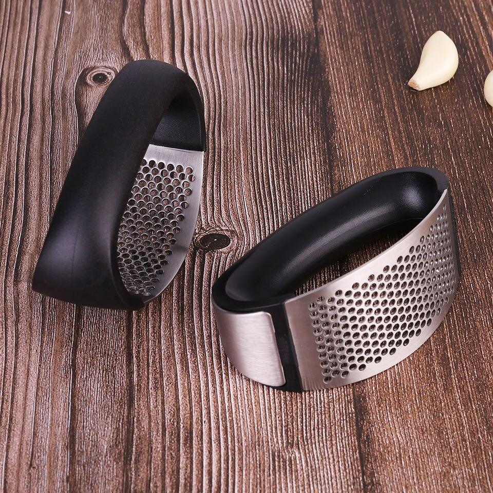 Manual Garlic Press Stainless Steel kitchen Gadgets Garlic Grater Grinder Ginger Press Kitchen Accessorie Garlic Chopper Crusher - DDD.MARKET