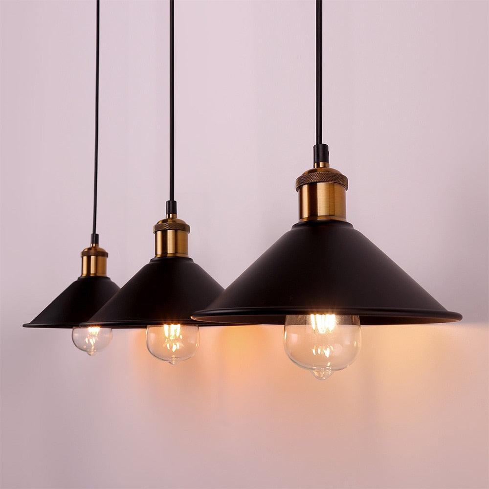 Industrial Retro Iron Interior Decoration LED E27 Pendant Light for Bedroom Kitchen Restaurant Bar Balcony Small Pendant Lamps - DDD.MARKET