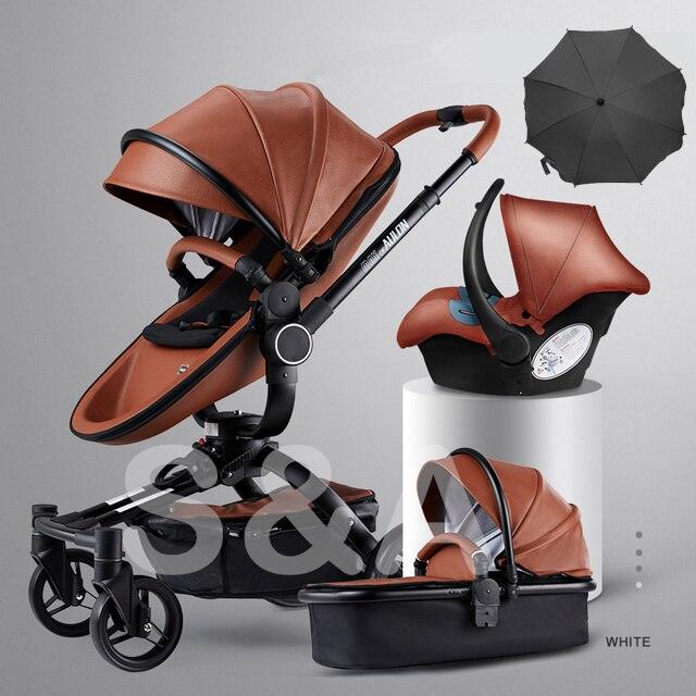 Fast and free shipping 3in1 Aulon baby stroller free return pram new model in 2021 lying and seat 2in1 carriage - DDD.MARKET