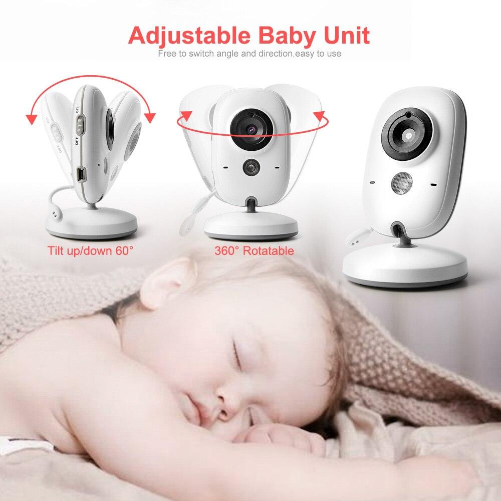 3.2 Inch Color LCD Wireless Video Baby Monitor Night Vision 5m Nanny Monitor Bebek Lullabies Surveillance Security Camera VB603 - DDD.MARKET