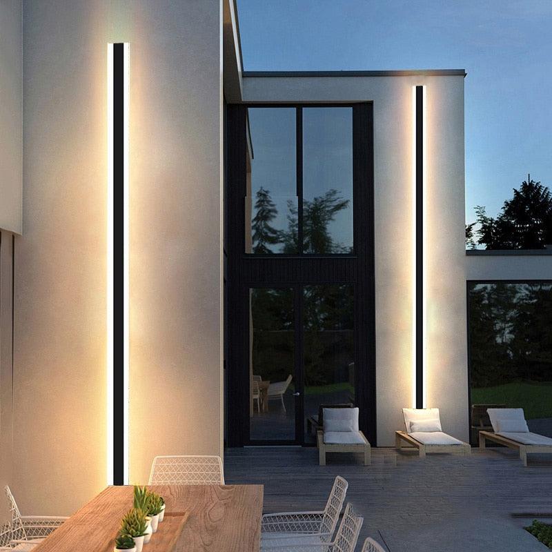 Waterproof outdoor wall lamp LED Long wall lamp IP65 Aluminum Light Garden Villa porch Sconce Light 110V 220V Sconce Luminaire - DDD.MARKET